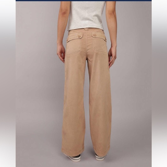 American Eagle high waist dreamy drape baggy wide leg cargo size 14 - Picture 2 of 10